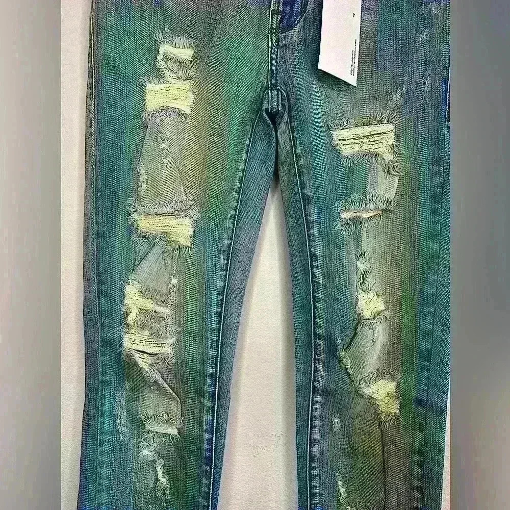 Pistola Jeans/ Pistola Denim Ripped Low Rise Distressed Skinny
